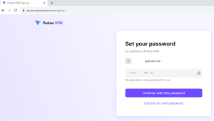 Set your Proton VPN password
