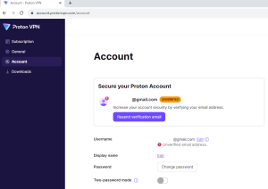 Verify your Proton VPN account