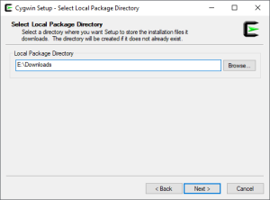 Cygwin C/C++ temporarily directory