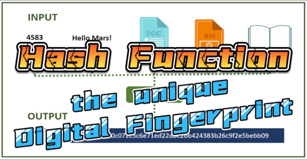 Hash Function - unique digital fingerprint